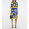 Dolce&Gabbana Printed Silk-blend Midi Dress