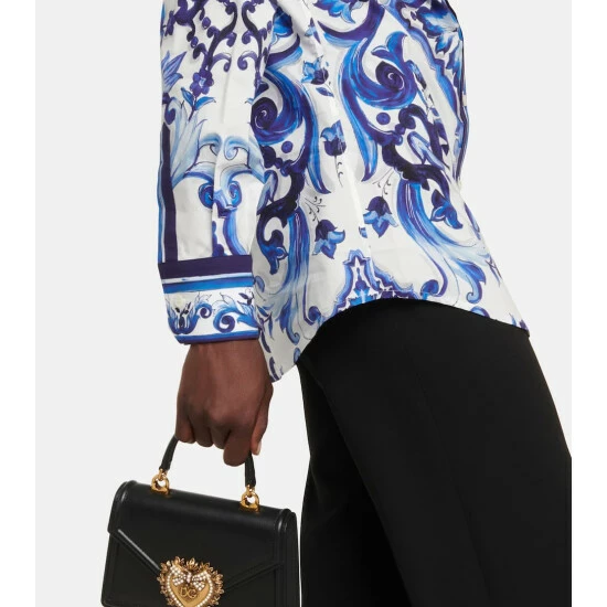 Dolce&Gabbana Printed Cotton Poplin Shirt - Image 4