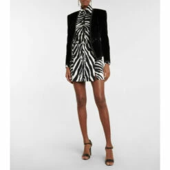 Dolce&Gabbana Zebra-print Cady Miniskirt
