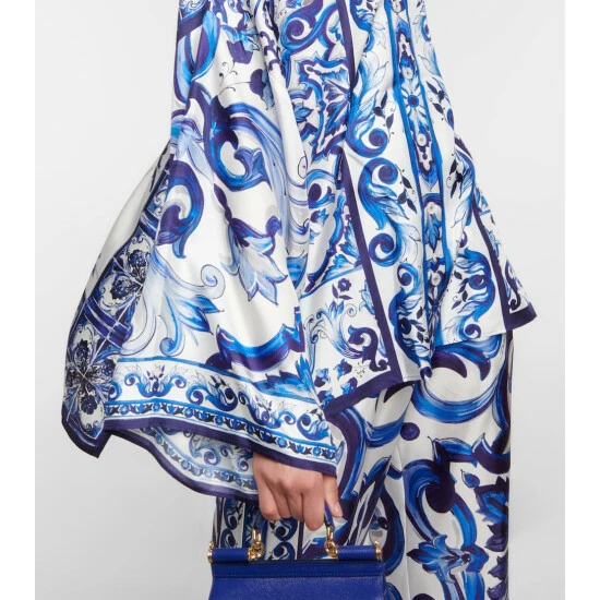 Dolce&Gabbana Printed Silk Twill Shirt - Image 4