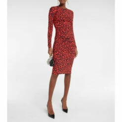 Dolce&Gabbana Leopard-printed Jersey Minidress