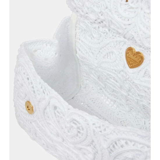 Dolce&Gabbana Sicily Small Lace Shoulder Bag - Image 2