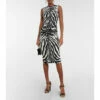 Dolce&Gabbana Zebra-print Cady Midi Dress