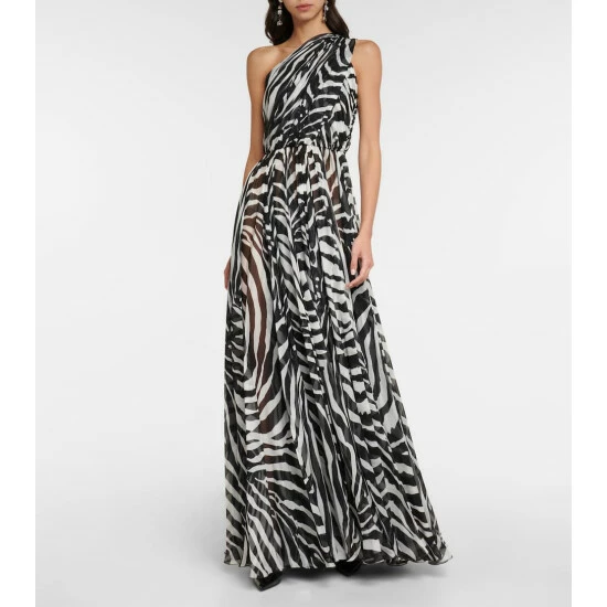 Dolce&Gabbana Printed Silk Gown