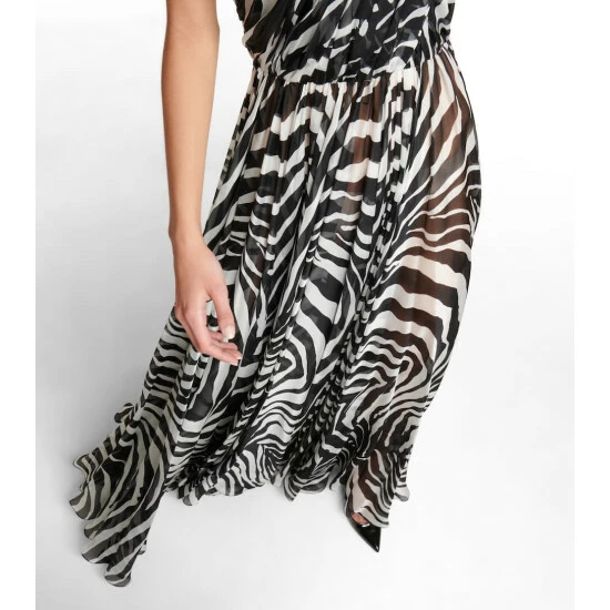 Dolce&Gabbana Printed Silk Gown - Image 4