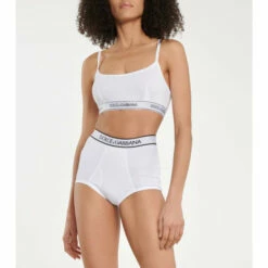 Dolce&Gabbana Logo Stretch-jersey Bra