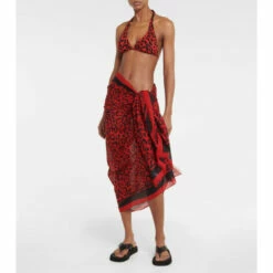 Dolce&Gabbana Leopard-print Cotton Cover-up