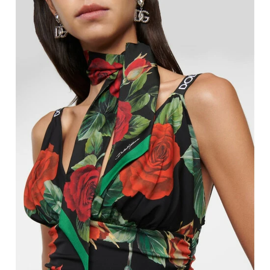 Dolce&Gabbana Floral Silk Twill Scarf