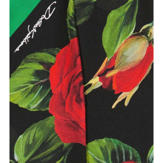 Dolce&Gabbana Floral Silk Twill Scarf - Image 3