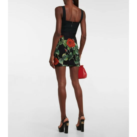 Dolce&Gabbana Floral Silk-blend Miniskirt - Image 2