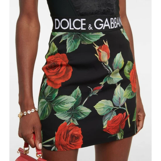 Dolce&Gabbana Floral Silk-blend Miniskirt - Image 3