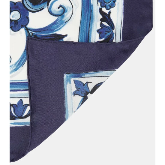 Dolce&Gabbana Printed Silk Scarf - Image 4
