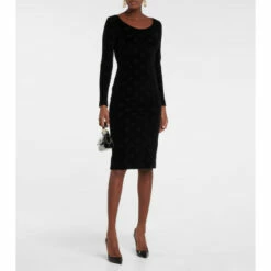 Dolce&Gabbana Logo Cotton Midi Dress