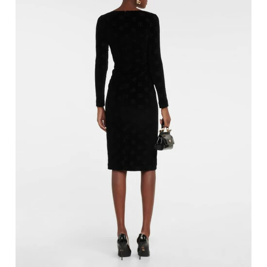 Dolce&Gabbana Logo Cotton Midi Dress - Image 2