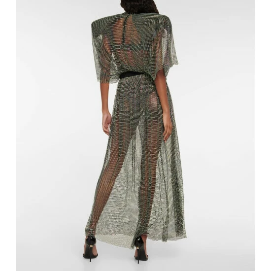 Dolce&Gabbana Embellished Mesh Maxi Dress - Image 2