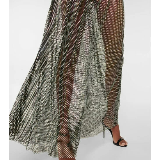 Dolce&Gabbana Embellished Mesh Maxi Dress - Image 4