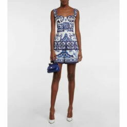 Dolce&Gabbana Printed Flared Cotton Shorts