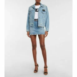 Dolce&Gabbana Distressed Denim Skirt