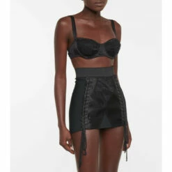 Dolce&Gabbana Lace-detail High-rise Miniskirt