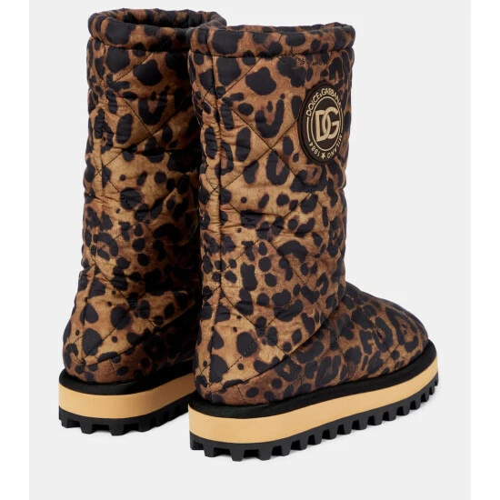 Dolce&Gabbana Quilted Leopard-print Boots - Image 2