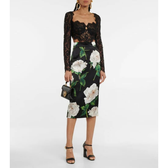 Dolce&Gabbana Lace Bustier Crop Top