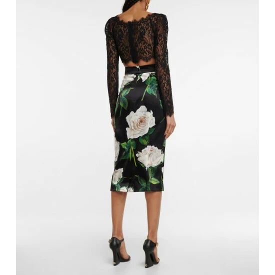 Dolce&Gabbana Lace Bustier Crop Top - Image 2