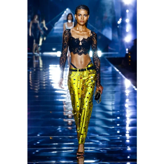 Dolce&Gabbana Lace Bustier Crop Top - Image 5