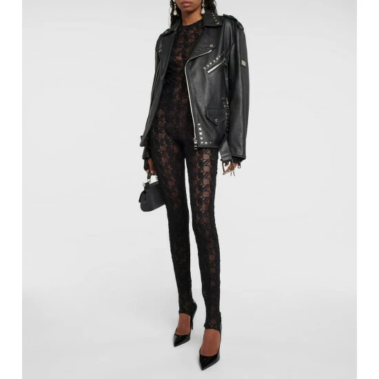 Dolce&Gabbana Embellished Leather Jacket