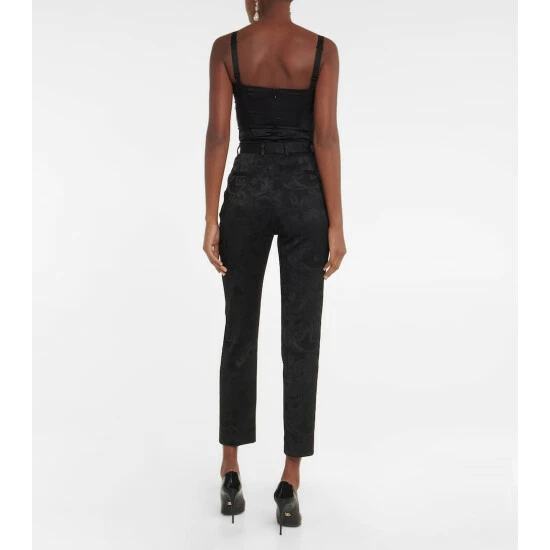 Dolce&Gabbana Jacquard High-rise Cropped Pants - Image 2