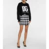 Dolce&Gabbana Houndstooth Wool-blend Miniskirt