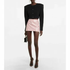 Dolce&Gabbana Faux Patent Leather Miniskirt