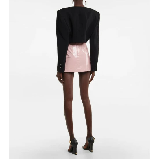 Dolce&Gabbana Faux Patent Leather Miniskirt - Image 2