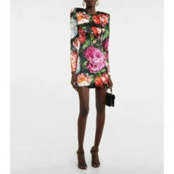 Dolce&Gabbana Floral Satin Minidress