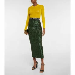 Dolce&Gabbana Semi-sheer Ribbed-knit Sweater