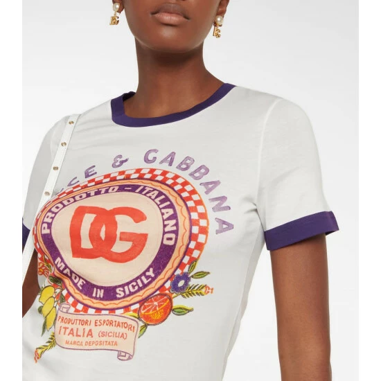 Dolce&Gabbana Logo Cotton Jersey T-shirt - Image 3