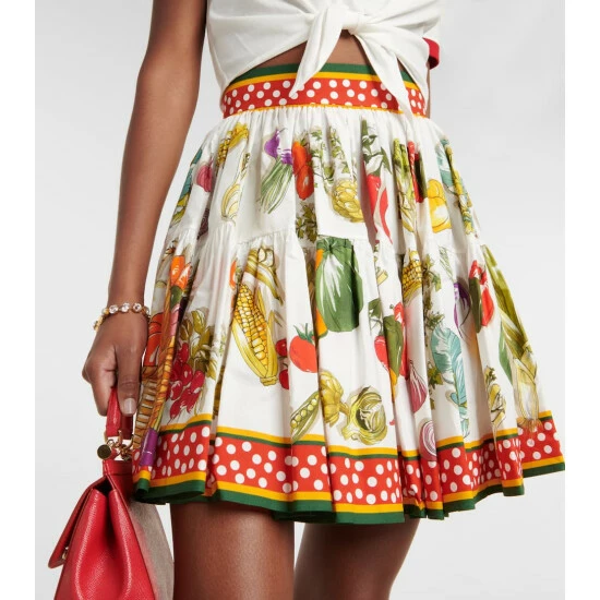Dolce&Gabbana Printed Cotton Miniskirt - Image 3