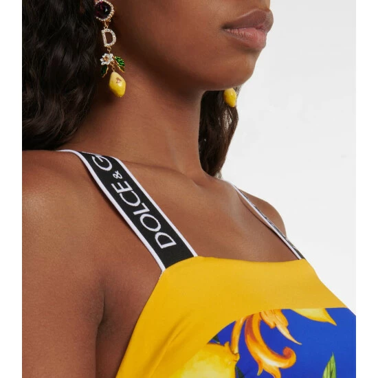 Dolce&Gabbana Floral Charmeuse Crop Top - Image 4