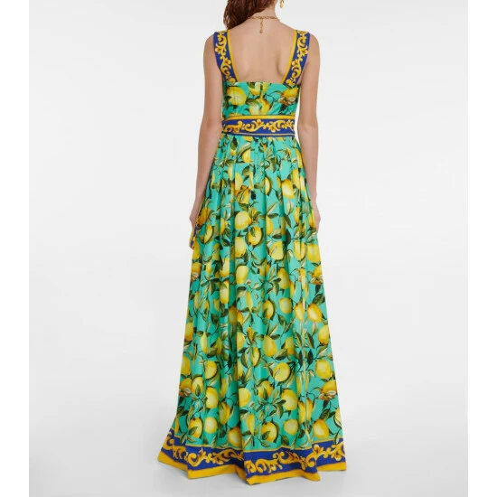 Dolce&Gabbana Printed Cotton Poplin Gown - Image 2