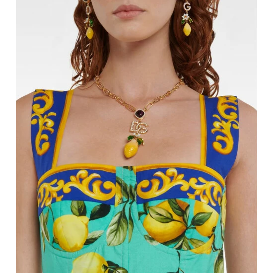 Dolce&Gabbana Printed Cotton Poplin Gown - Image 3