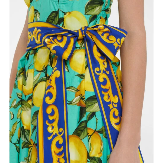 Dolce&Gabbana Printed Cotton Poplin Gown - Image 4