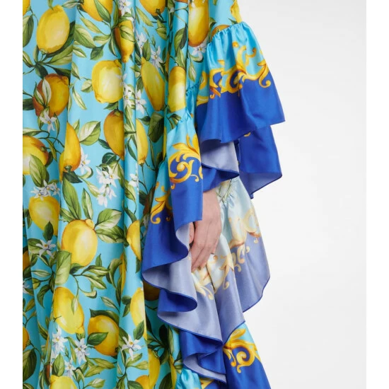 Dolce&Gabbana One-shoulder Silk Twill Gown - Image 5