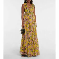 Dolce&Gabbana Printed Silk Chiffon Gown