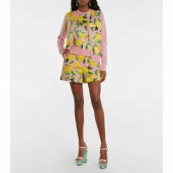 Dolce&Gabbana Printed Silk Cardigan