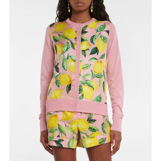 Dolce&Gabbana Printed Silk Cardigan - Image 4