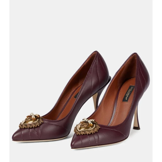 Dolce&Gabbana Devotion Leather Pumps - Image 4