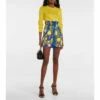 Dolce&Gabbana Printed Drill Miniskirt