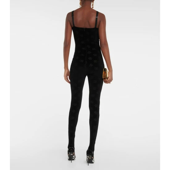 Dolce&Gabbana Logo Cotton And Silk Jumpsuit - Image 2