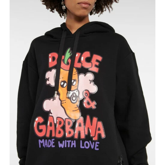 Dolce&Gabbana Printed Cotton-blend Hoodie - Image 3