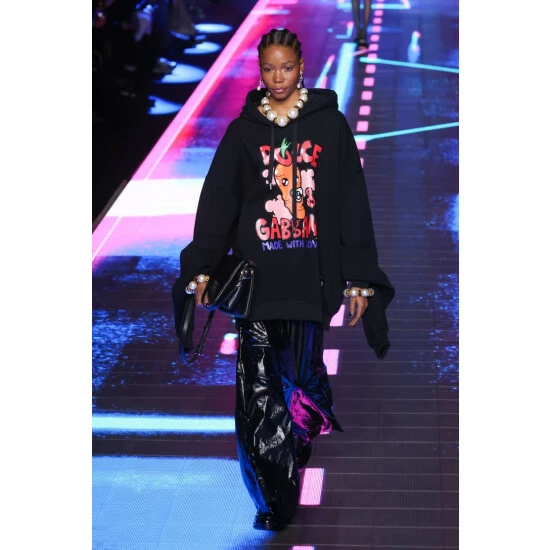 Dolce&Gabbana Printed Cotton-blend Hoodie - Image 5