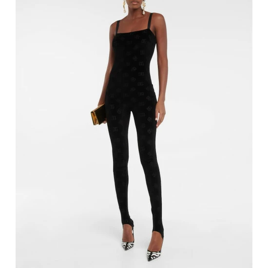 Dolce&Gabbana Logo Cotton And Silk Jumpsuit - Image 5